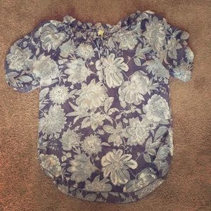 Sheer off the shoulder blouse